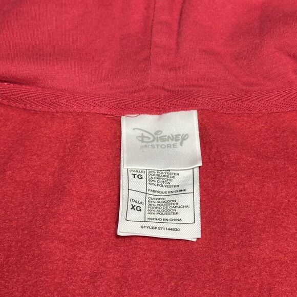 Disney Store Mickey Mouse All Over Print Red Pullover Hoodie Women's Size‎ XL - Picture 6 of 12
